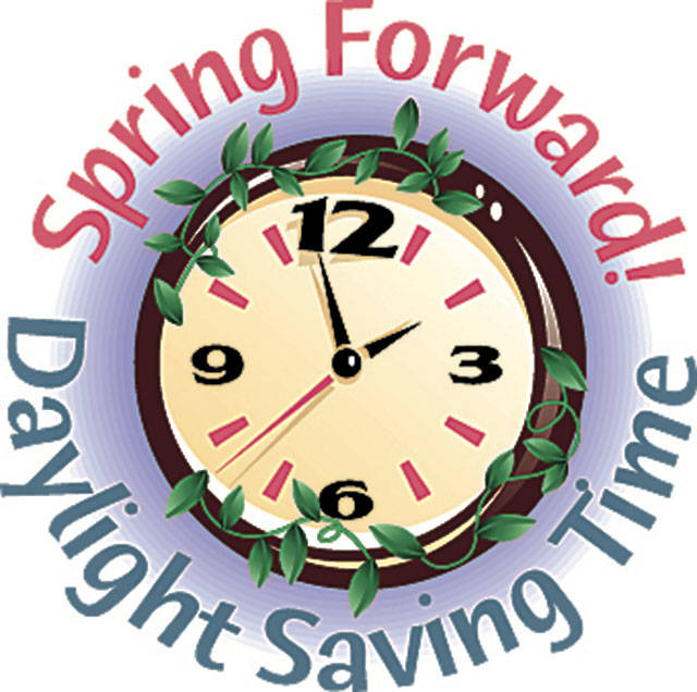 Don’t forget to set your clocks ahead one hour on Sunday.