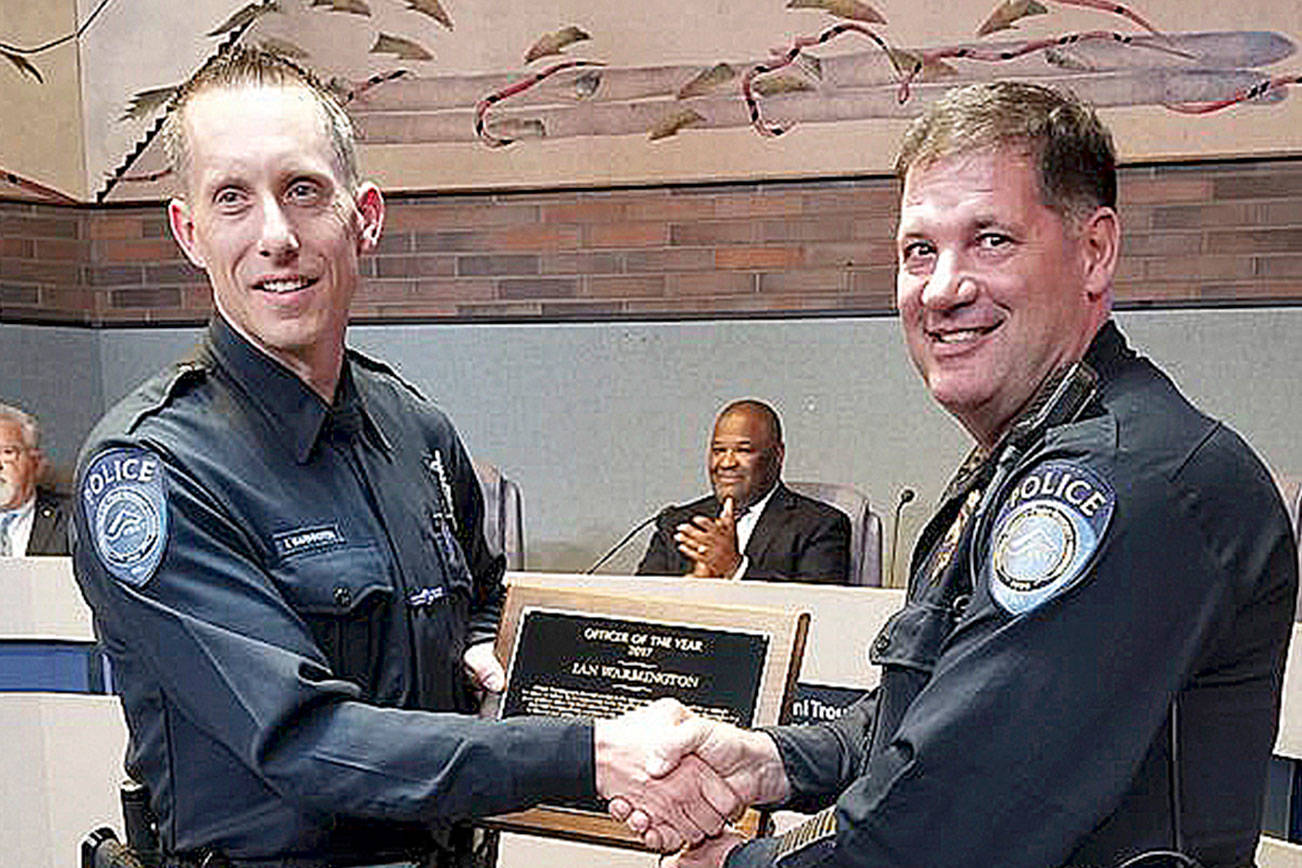 Warmington receives Kent Police Officer of the Year award