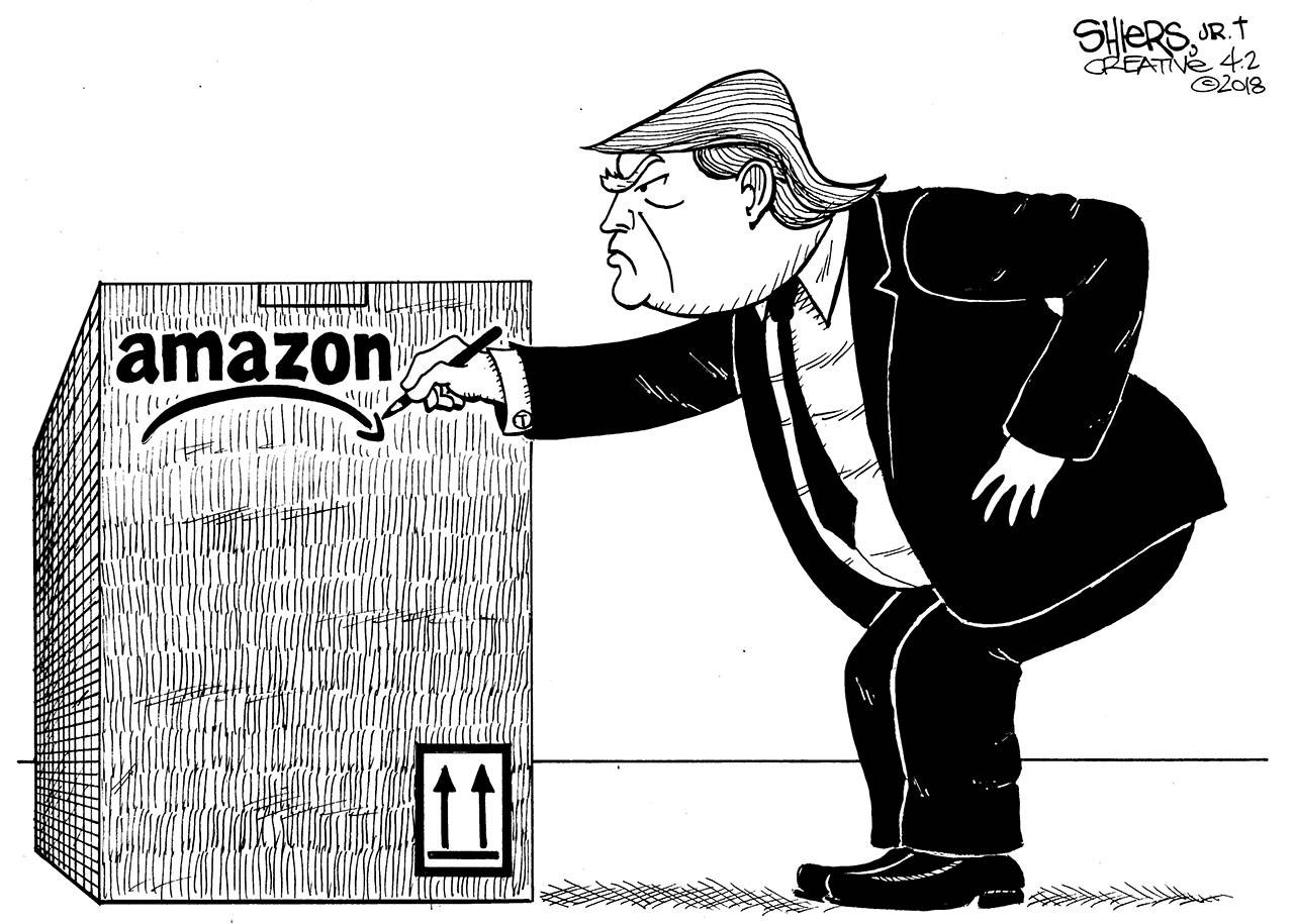 Reporter cartoon, Frank Shiers