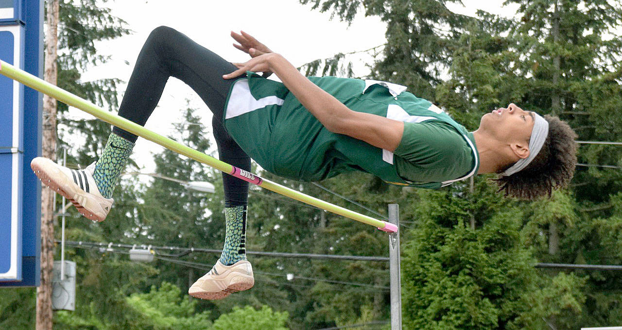 Kentridges Tyler Cronk, the defending 4A state champion, continues to break records in the high jump. RACHEL CIAMPI, Reporter