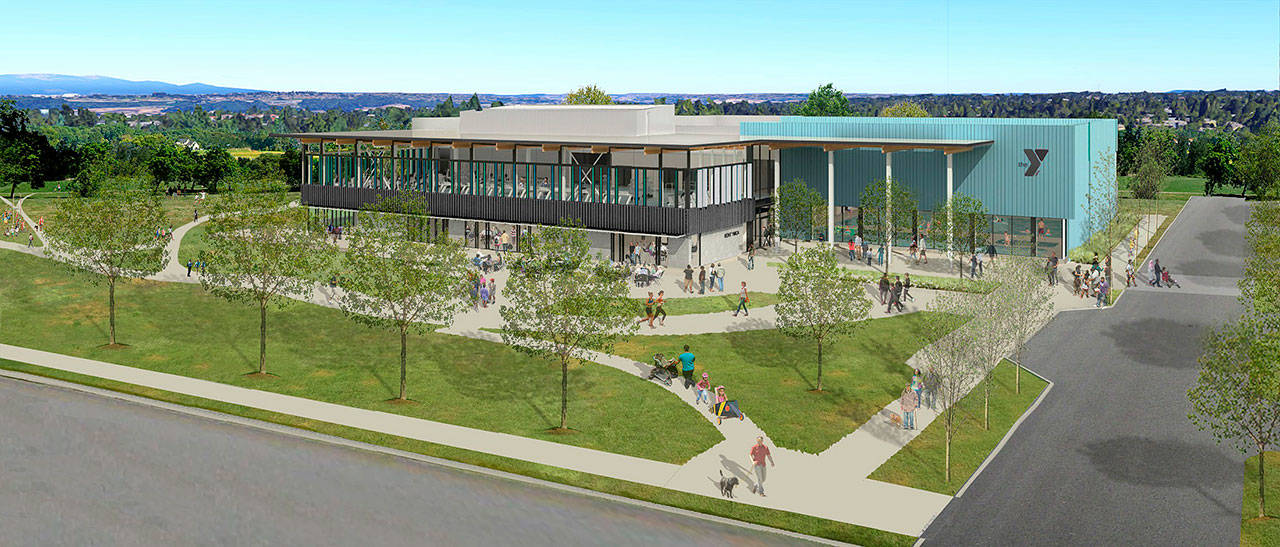 A rendering of what a new YMCA on Kent’s East Hill could look like. COURTESY GRAPHIC, city of Kent