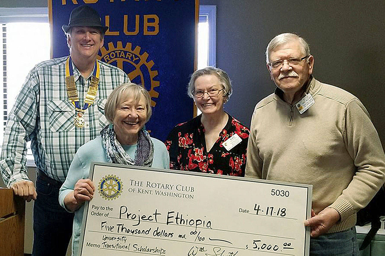 Giving back: Rotary Club of Kent donates $5,000 to Project Ethiopia