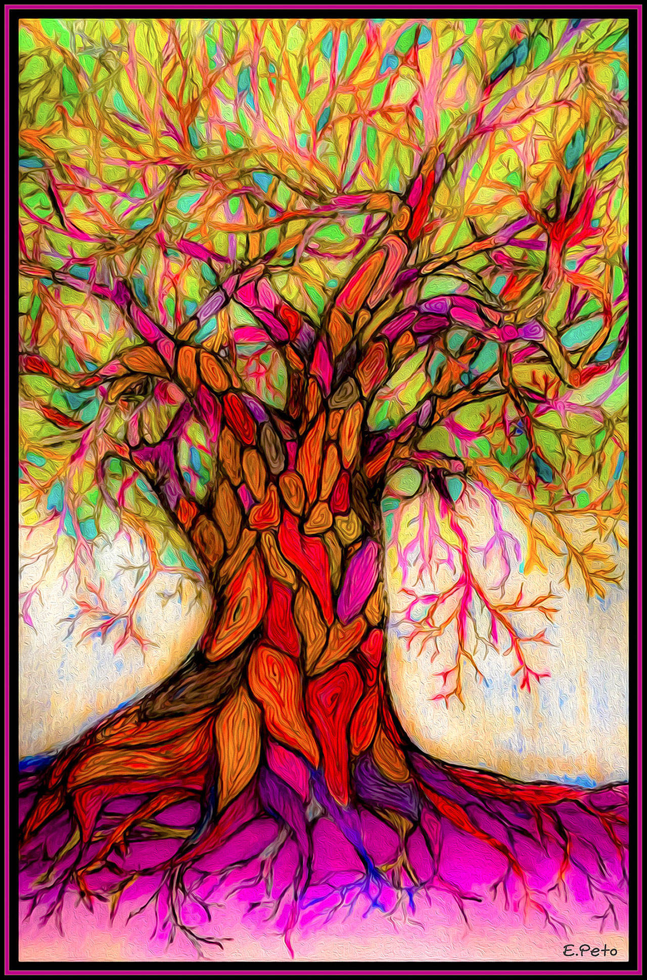 Erica Peto’s, ‘Cathedral Tree,’ a colored pencil drawing. COURTESY GRAPHIC, city of Kent