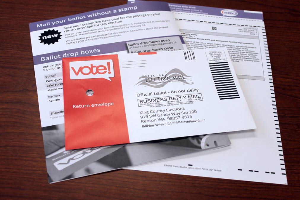 King County adopts prepaid ballot postage