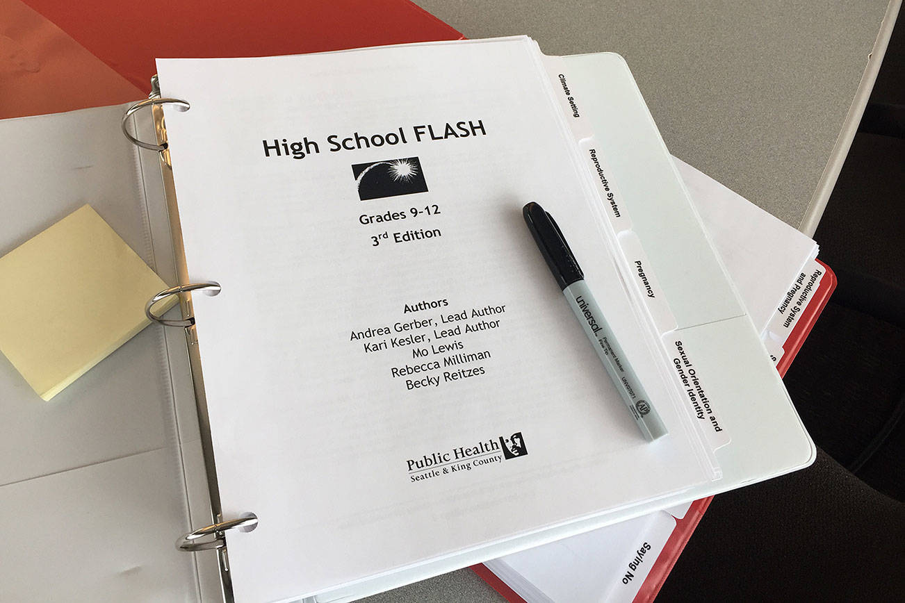 Developed by Seattle & King County Public Health, the FLASH sex education high school curriculum is used by every district in the county. Photo courtesy King County