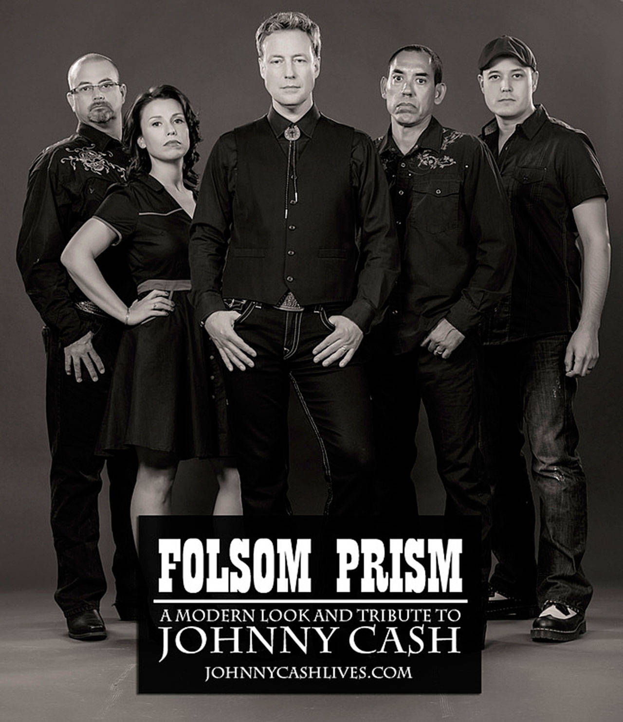 Folsom Prism, a Tacoma-based Johnny Cash tribute band, plays at 6 p.m. Wednesday, July 11, at Kent Station Plaza, 417 Ramsay Way. COURTESY PHOTO