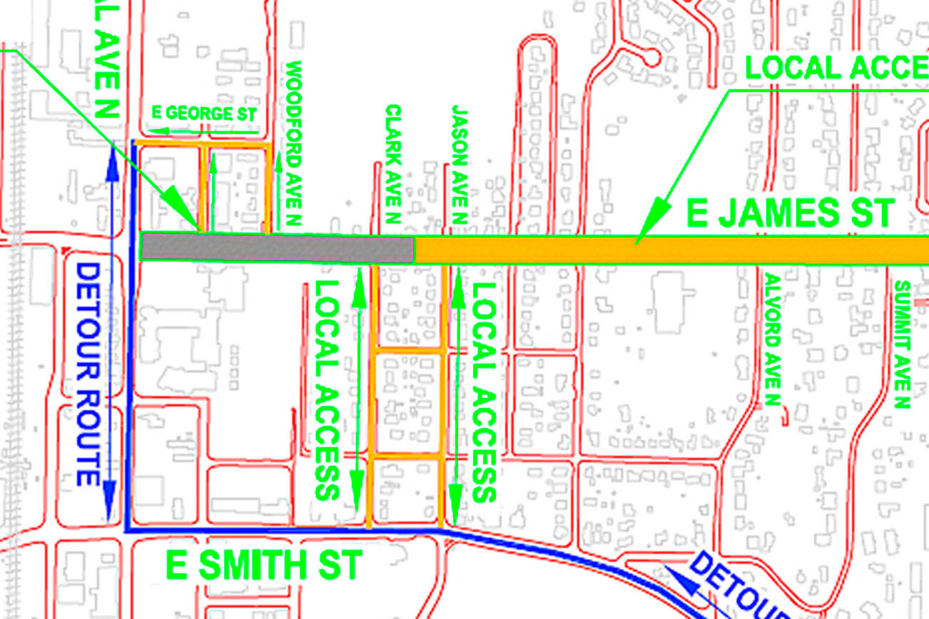 Do Kent drivers prefer full or partial closure of James Street during road construction?