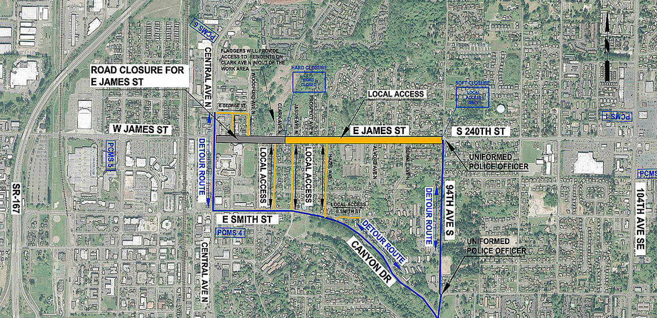 East James Street to close for construction July 21Aug. 9 Kent Reporter