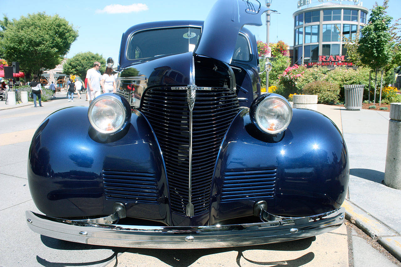 A 1939 Chevrolet sparkles in the sunshine at Kent Station during the inaugural Cruisin’ Kent car show last Saturday. MARK KLAAS, Kent Reporter