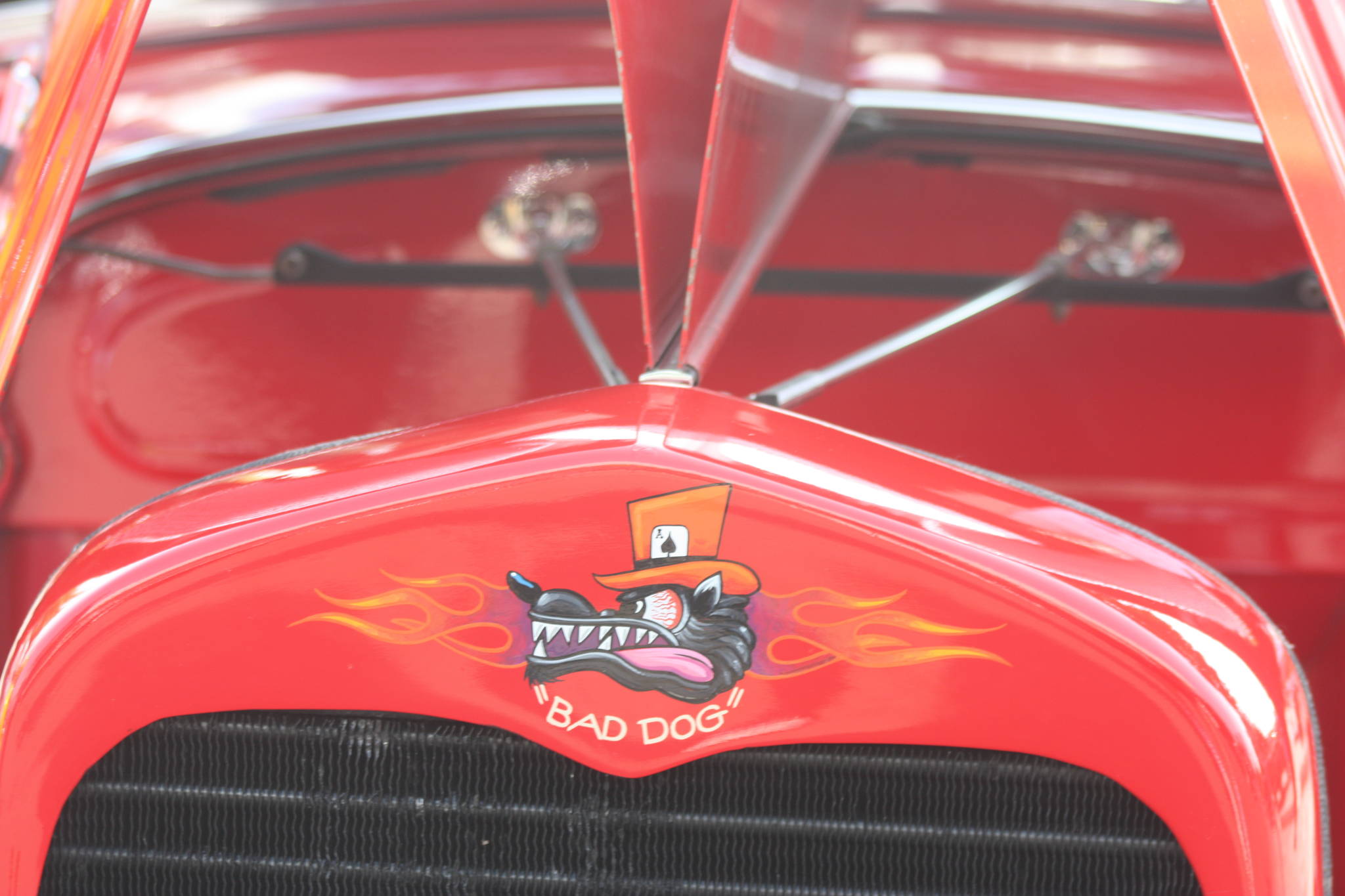Rick Hagen’s 1931 Model A Ford “Bad Dog” comes in red and with an attitude.