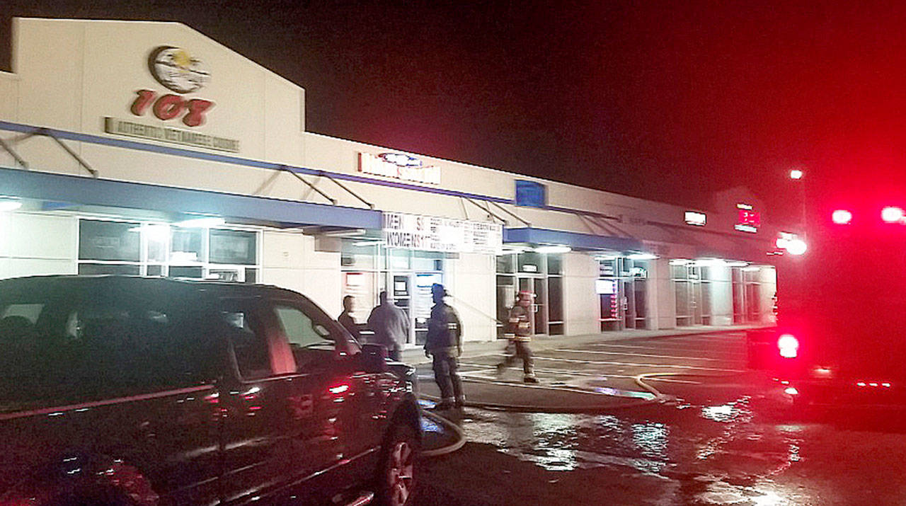 Fire damages the 108 Vietnamese Restaurant late Sunday night along the East Valley Highway. COURTESY PHOTO, Puget Sound Fire