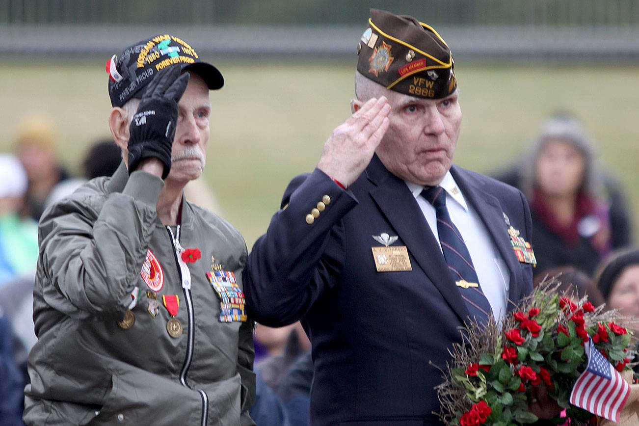 Tahoma National Cemetery will salute military service members past and present with a special Veterans Day program Sunday, Nov. 11.                                REPORTER FILE PHOTO