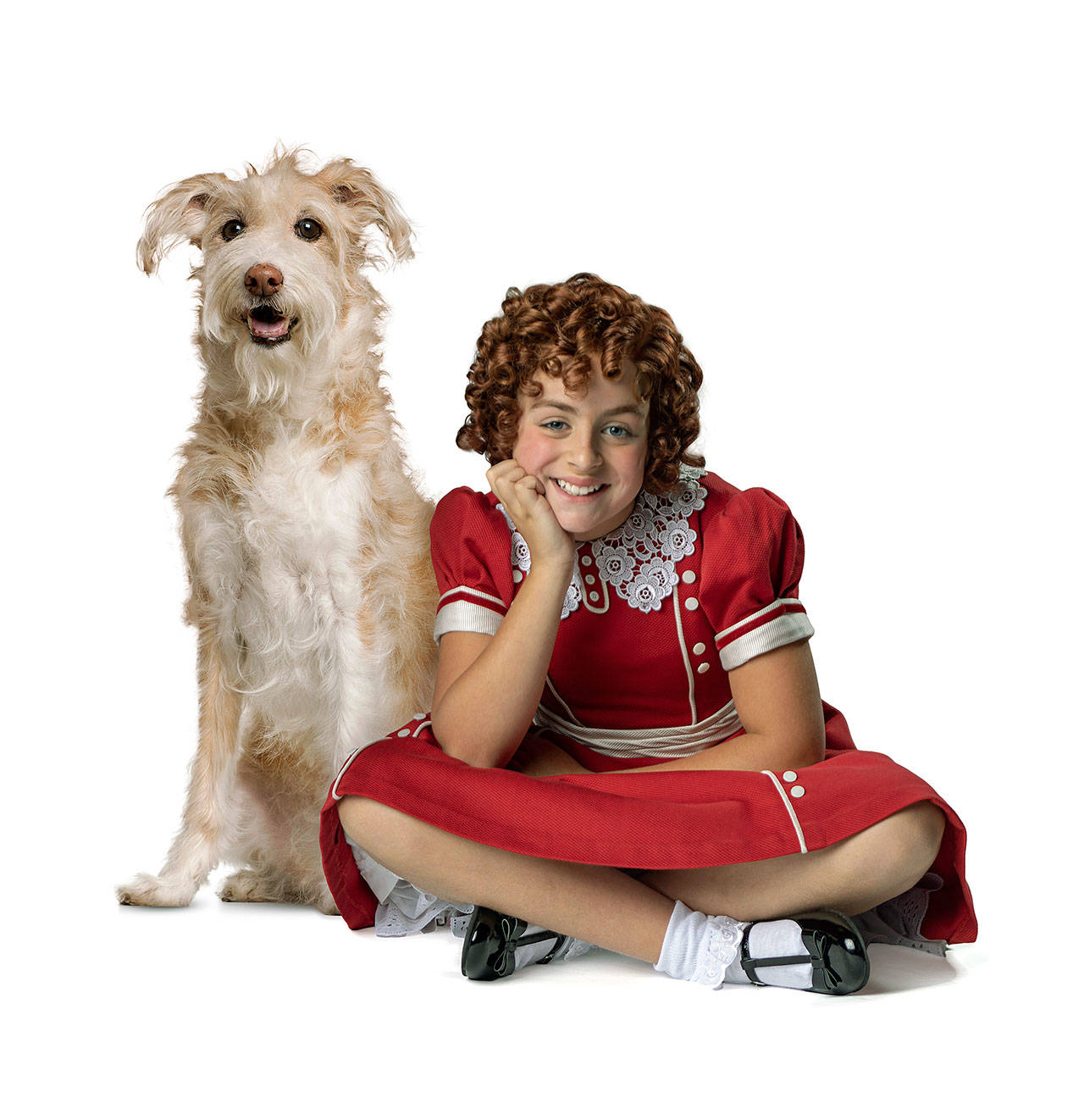 Faith Young, an 11-year-old girl from Kent, plays Annie, the orphan girl, in the 5th Avenue Theatre’s production of “Annie” this holiday season. COURTESY PHOTO, Mark Kitaoka