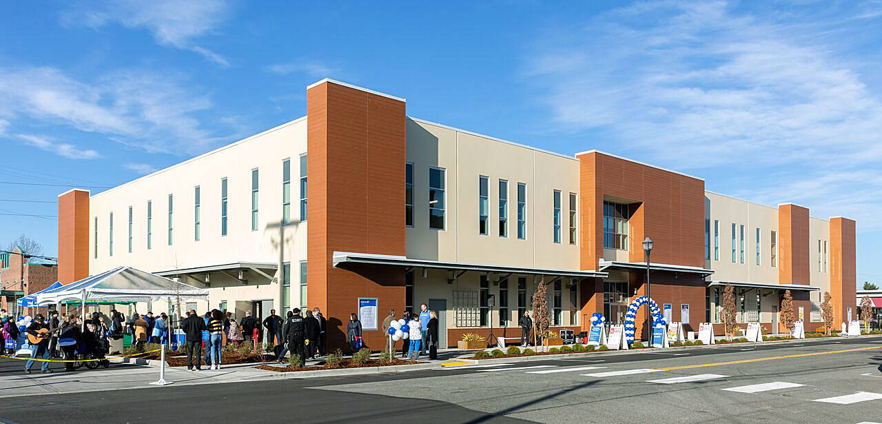 The community joins the open house celebration of MultiCare’s new, $17.5 million comprehensive family health clinic on State Avenue North last Saturday. COURTESY, Kristin Zwiers Photography