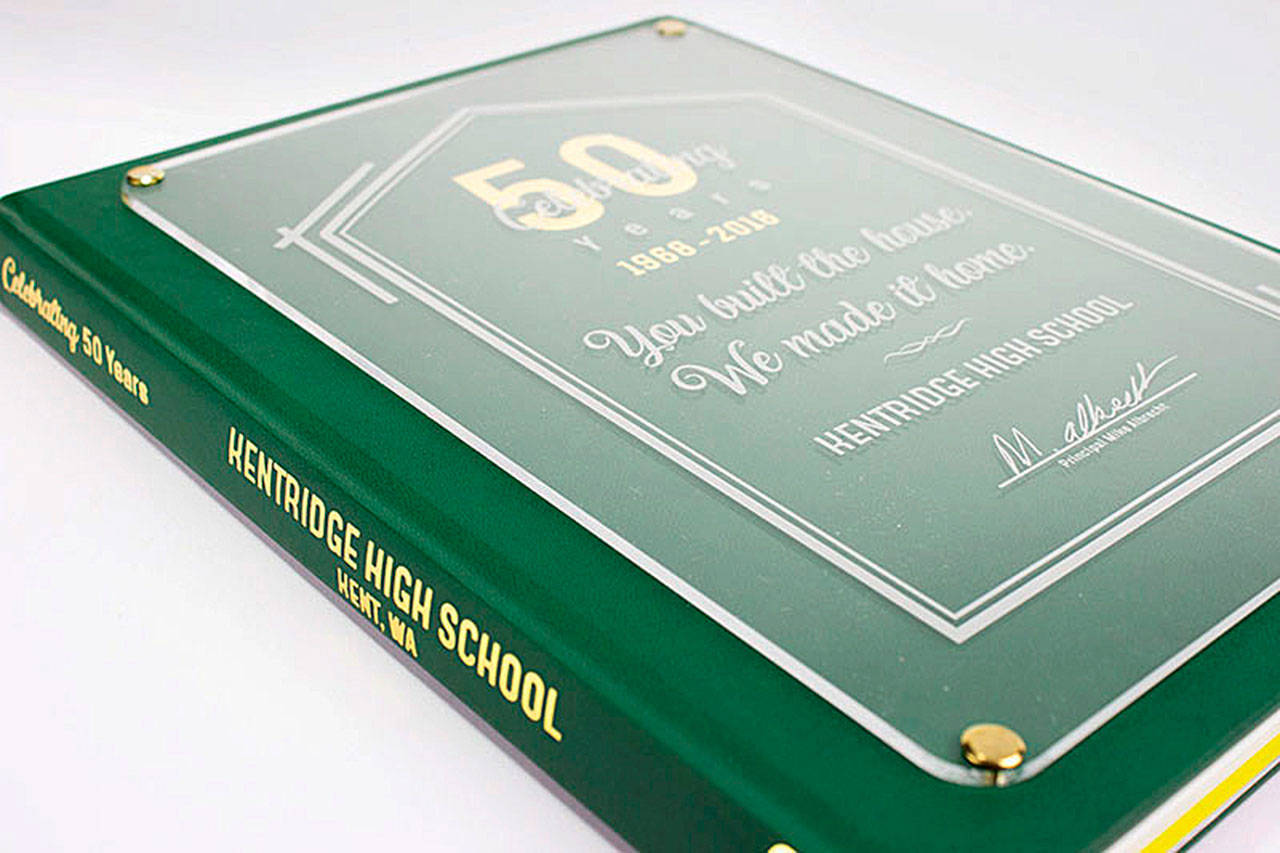 Kentridge High School receives national recognition for its 2018 yearbook cover. COURTESY PHOTO, Herrf Jones
