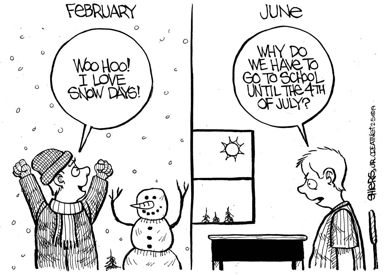 Reporter cartoon, Frank Shiers