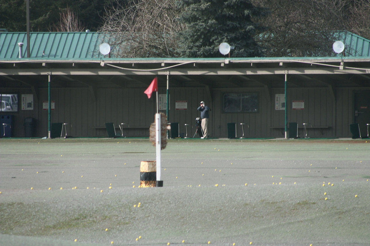 The city of Kent plans major improvements to the Riverbend Golf Complex driving range, including as many as 14 new practice stations. MARK KLAAS, Kent Reporter