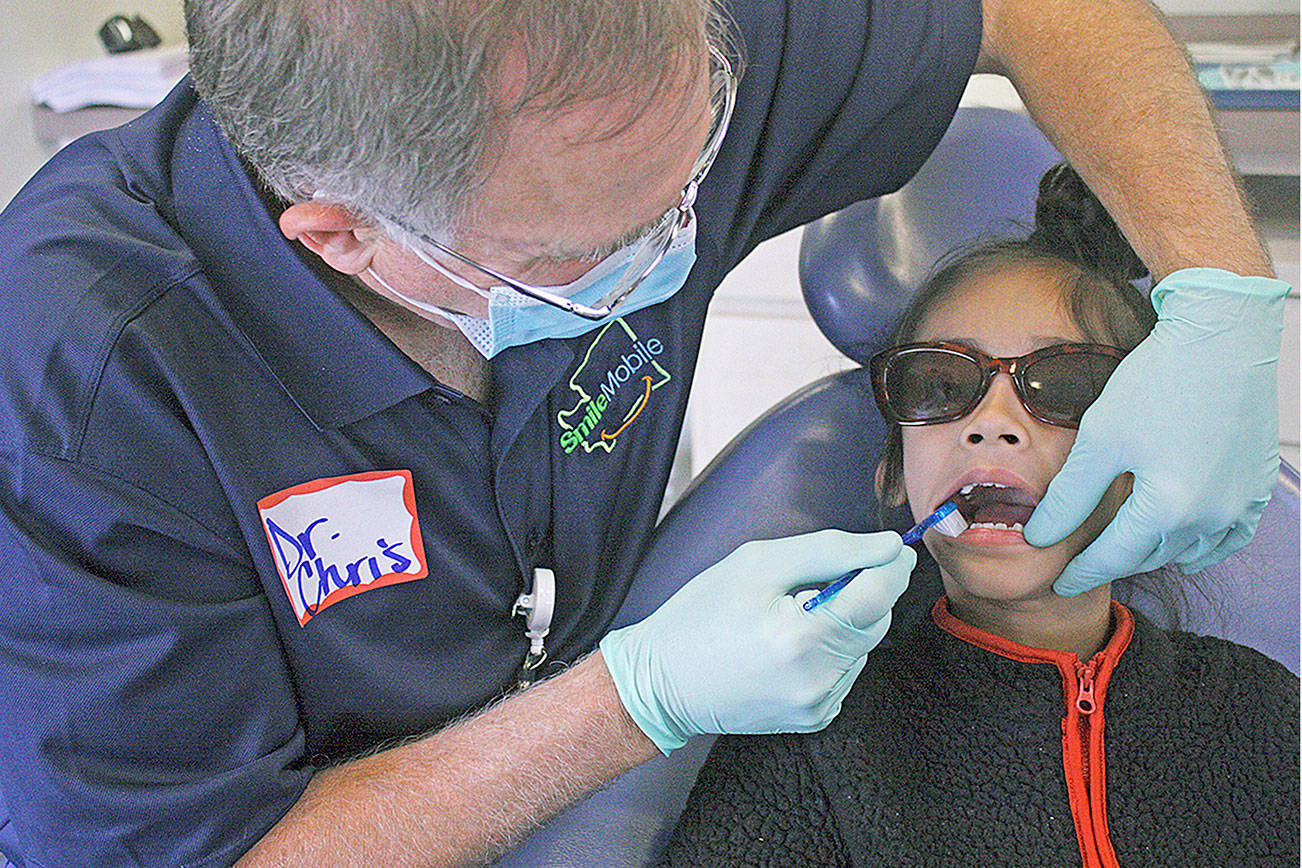 The SmileMobile travels throughout the state offering dental services to children who might not otherwise have access to dental care. The mobile service will be in Kent Elementary School parking lot the week of March 18-22. MARK KLAAS, Kent Reporter