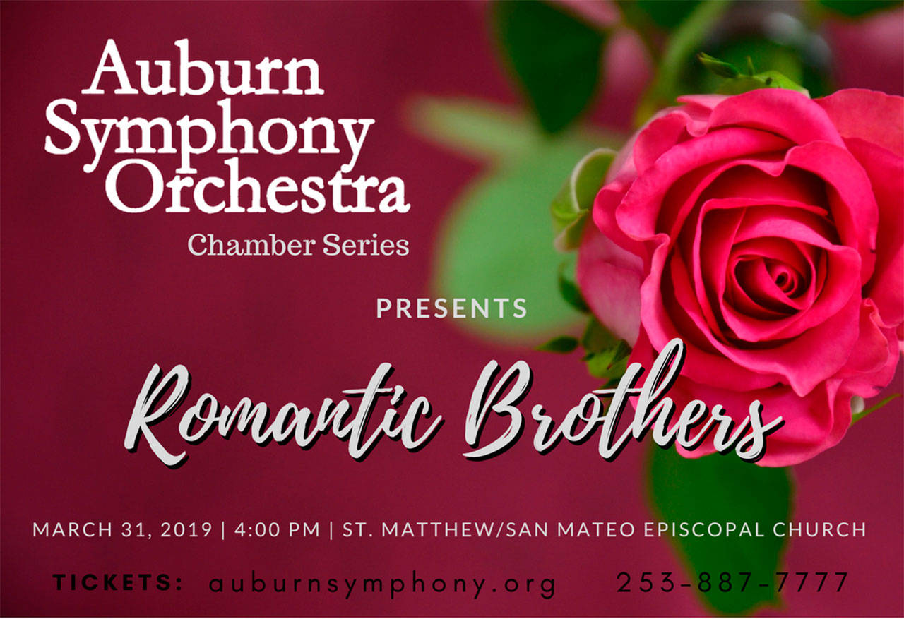 Auburn Symphony musicians present Romantic Brothers on March 31