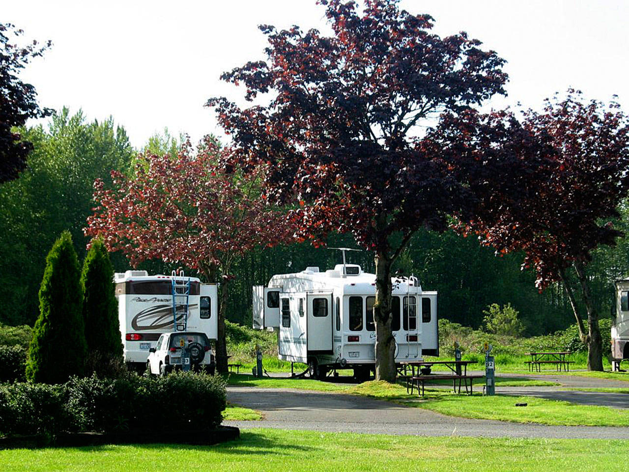 KOA will need to replace 30 campsites in Kent because of a Green River levee project by the King County Flood Control District. COURTESY PHOTO, KOA