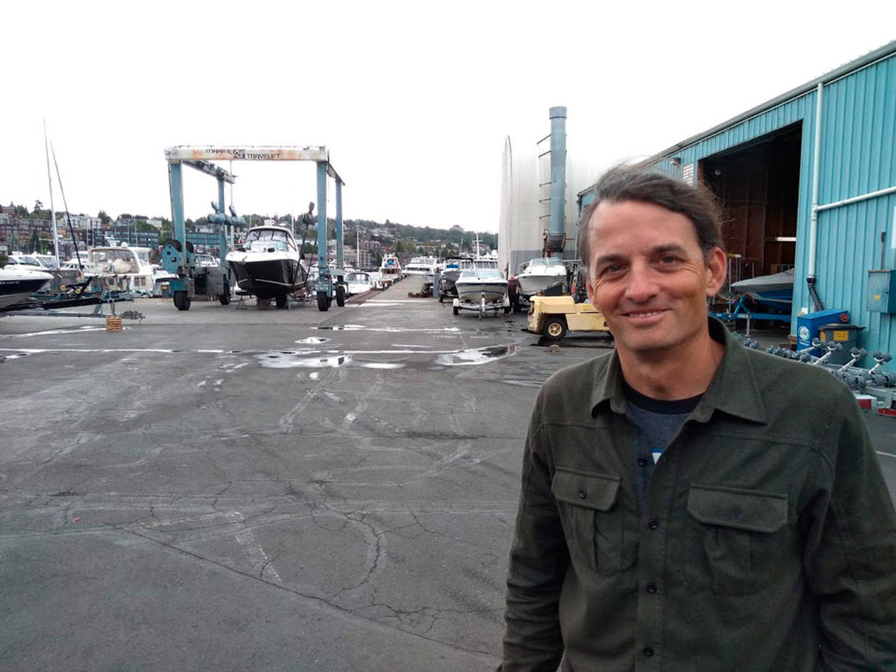 Corey Breuer operates Northwest Boat Disposal and has worked with boats for 25 years. He helps remove boats across the Pacific Northwest. Aaron Kunkler/staff photo