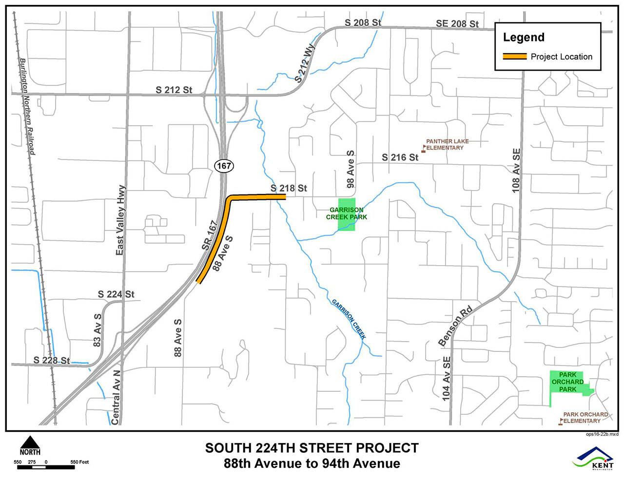 Portion of South 218th Street to close in Kent