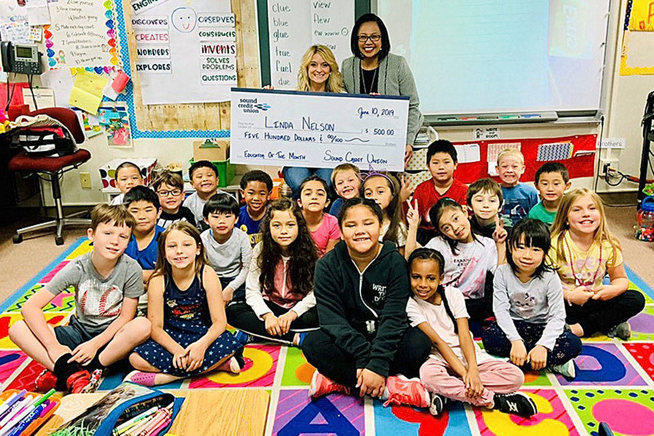 Sound Credit Union recognizes Carriage Crest Elementary’s Nelson as its