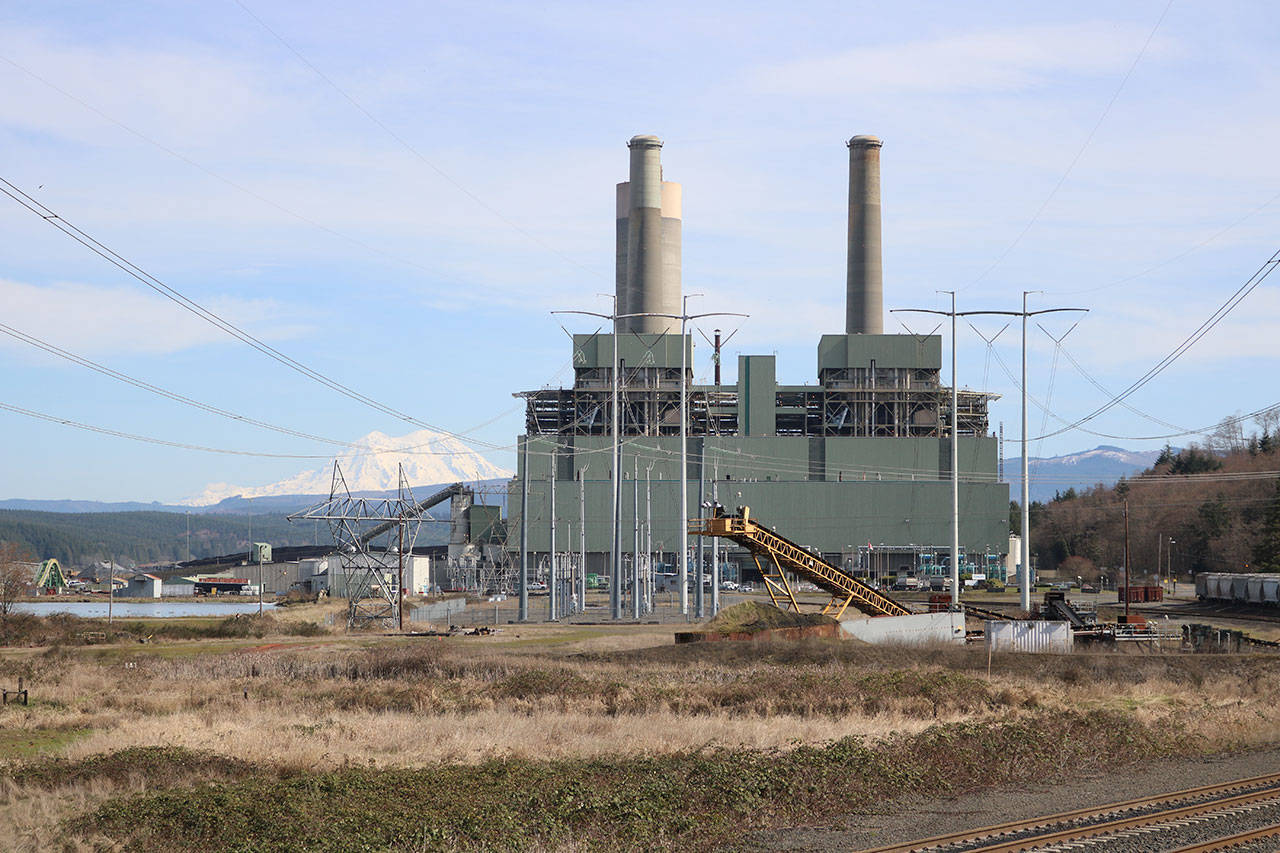 The Centralia Power Plant is a coal-burning plant owned by TransAlta that supplies 380 megawatts to Puget Sound Energy. It is located in Lewis County and slated to shut down by 2025. File photo