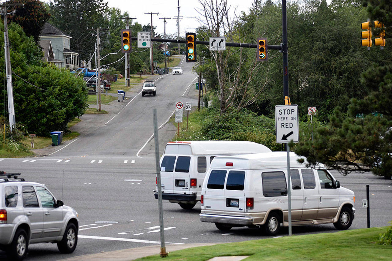 The new red-light camera at the Benson Drive and South Puget Drive intersection in Renton had the highest citations in the region in 2018. HALEY AUSBUN, Renton Reporter