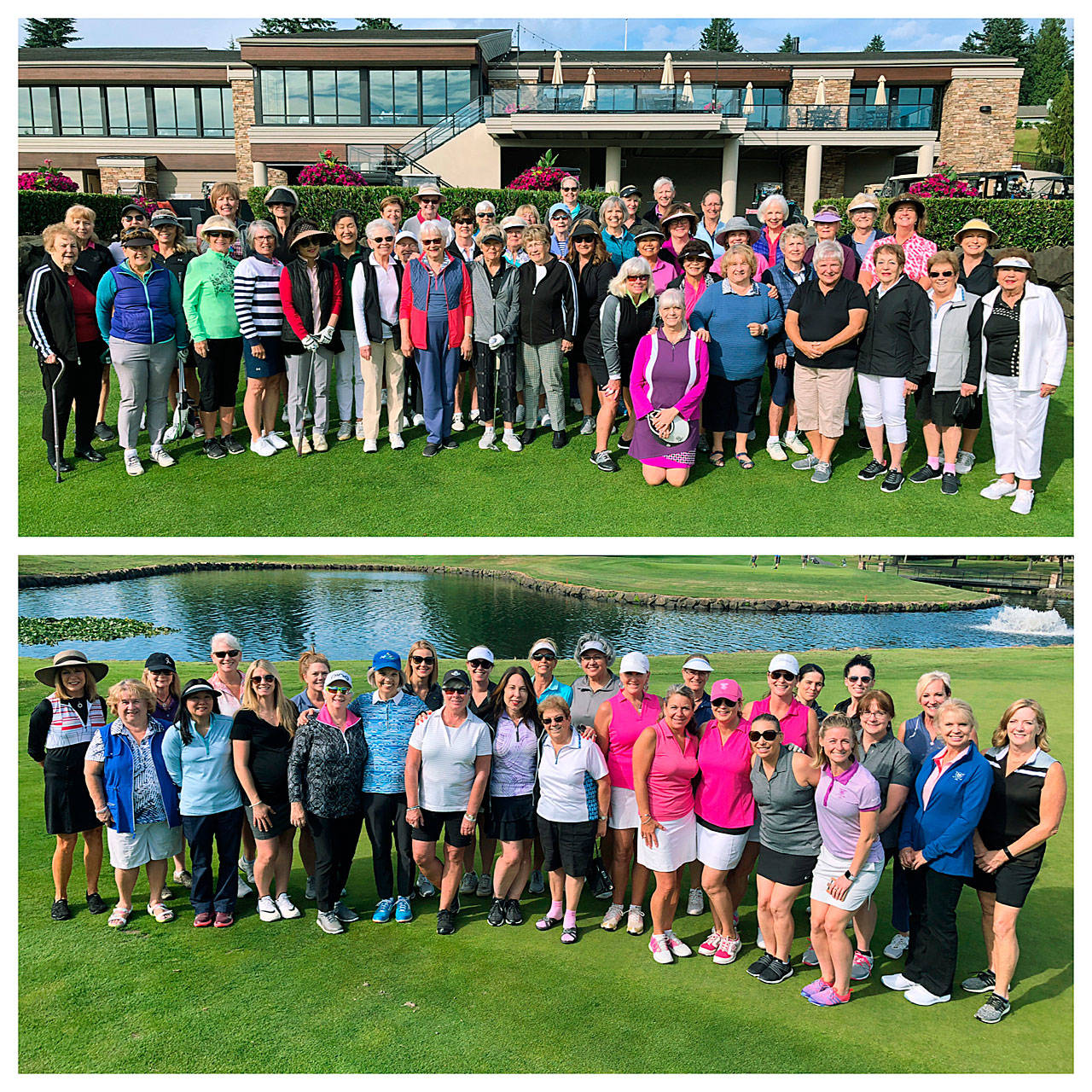 The women’s division – day and twilight groups – at Meridian Valley Country Club raised awareness and money for the Seattle Cancer Care Alliance House. COURTESY PHOTOS