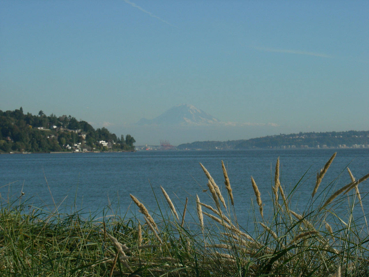 A view from Discovery Park in Seattle, where the West Point Treatment Plant is located. In July, the plant dumped 2.1 million gallons of wastewater into Puget Sound. Joe Mabel/Wikimedia