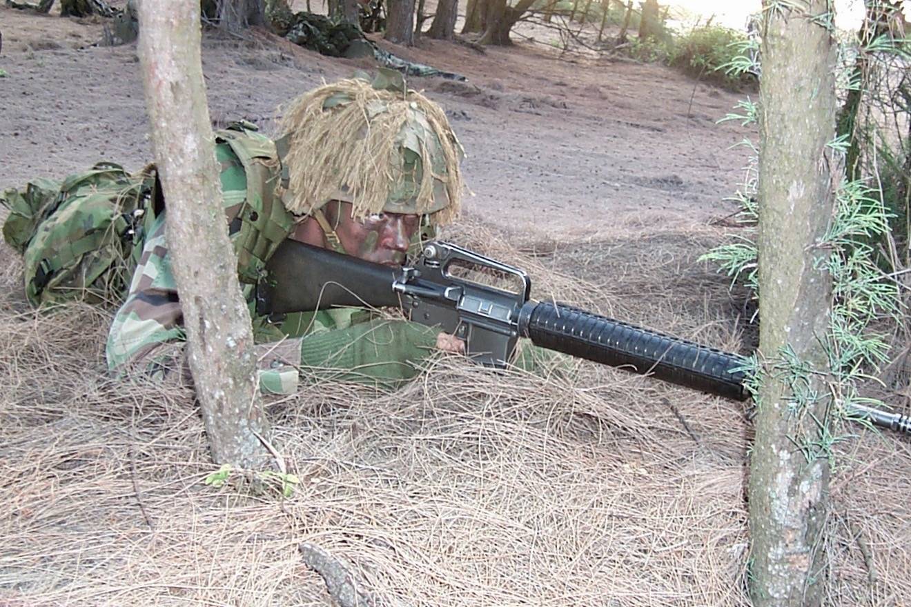 A U.S. Marine sniper on station. COURTESY PHOTO, Don Dinsmore