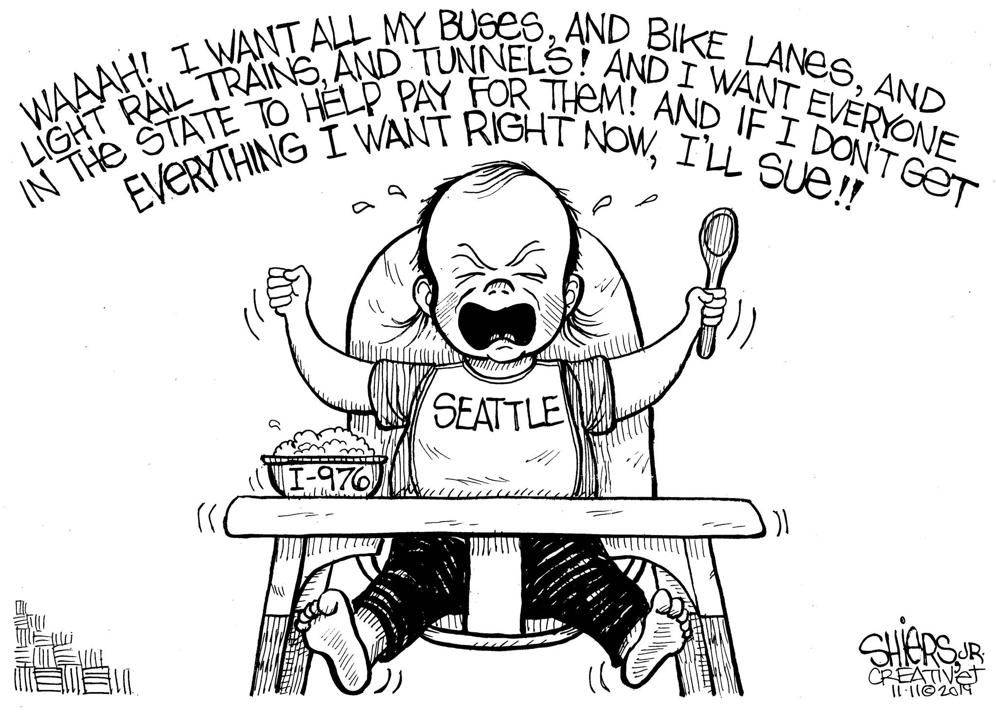 Frank Shiers cartoon