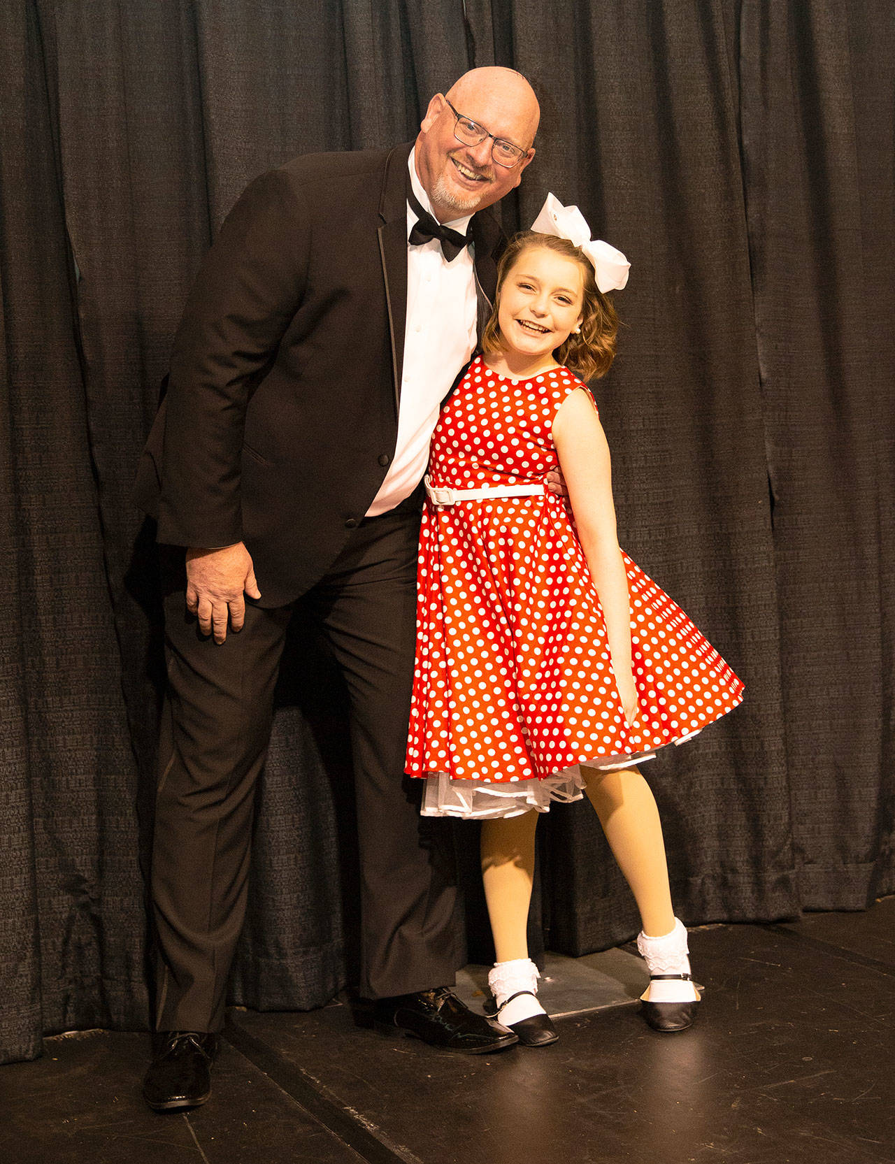 Celebrity dancers raised $11,585. The winning team was Brian Chandler, UGM Outreach director and 10-year-old Allegro Performing Arts Academy student Sophina. COURTESY, Emma Lee Photography
