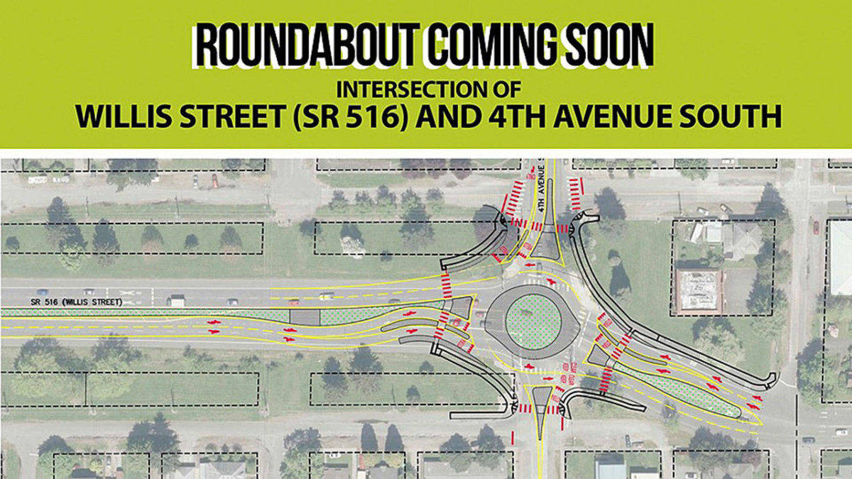 City of Kent plans meeting on Fourth and Willis Street roundabout