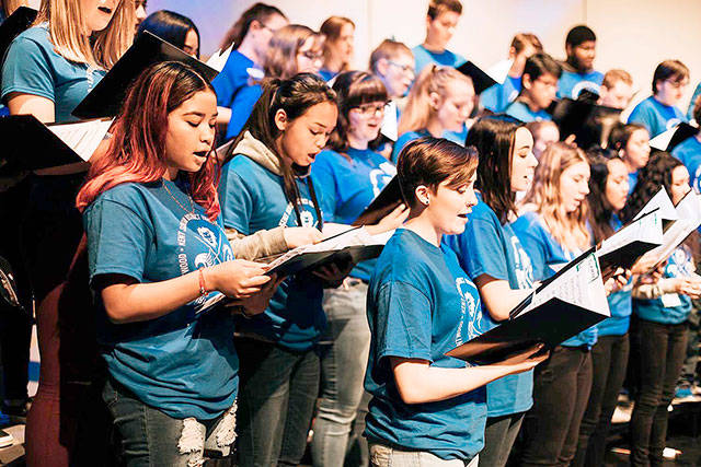 The Kent School District’s high school honor choir will perform at 2 p.m. Saturday, Feb. 8 at Kent-Meridian High. COURTESY PHOTO, Kent School District
