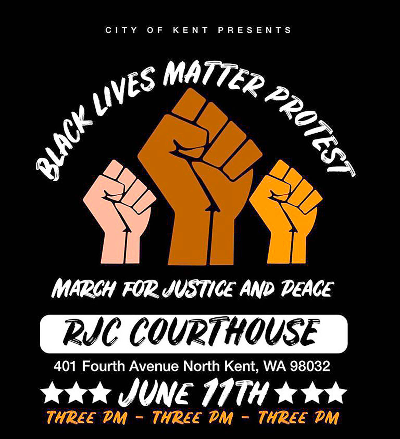 Black Lives Matter peaceful protest, march set for June 11 in Kent