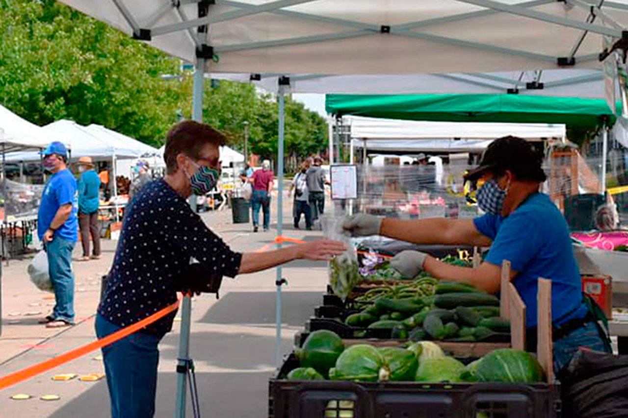 The Kent Farmers Market runs from 10 a.m. to 2 p.m. each Saturday through Sept. 26 at Town Square Plaza, Second Avenue North and West Smith Street. COURTESY PHOTO, Kent Farmers Market
