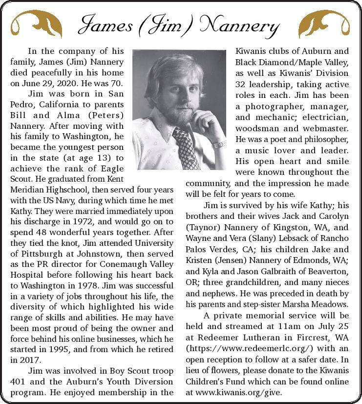 James (Jim) Nannery | Obituary