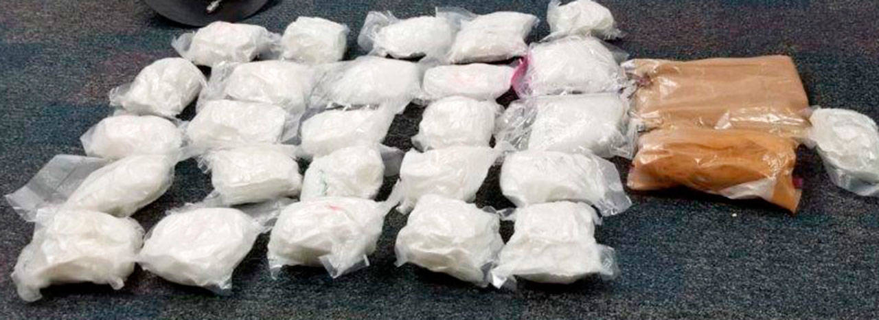 Thirty pounds of methamphetamine were seized during a drug dealing investigation by law enforcement agencies in the Puget Sound region, including Kent. Fifteen arrests were made in the region for distributing drugs. COURTESY PHOTO, Drug Enforcement Administration