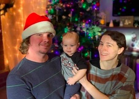 Jacob Hyland, Jamie Hyland and their 1-year-old son Uriel, who was killed in the Cold Springs Fire. Courtesy photo/Harborview Medical Center.