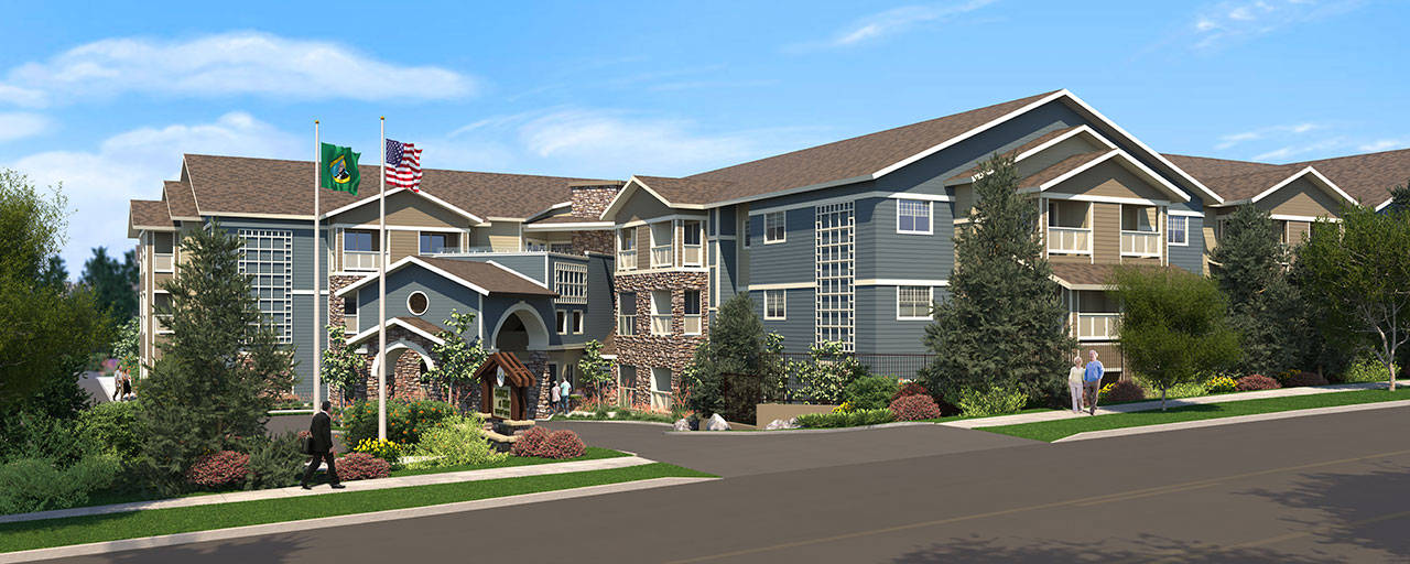 A rendering of the Cadence at Kent senior living facility scheduled to open in fall 2021 at 25035 104th Ave. SE. COURTESY GRAPHIC, Cadence Living