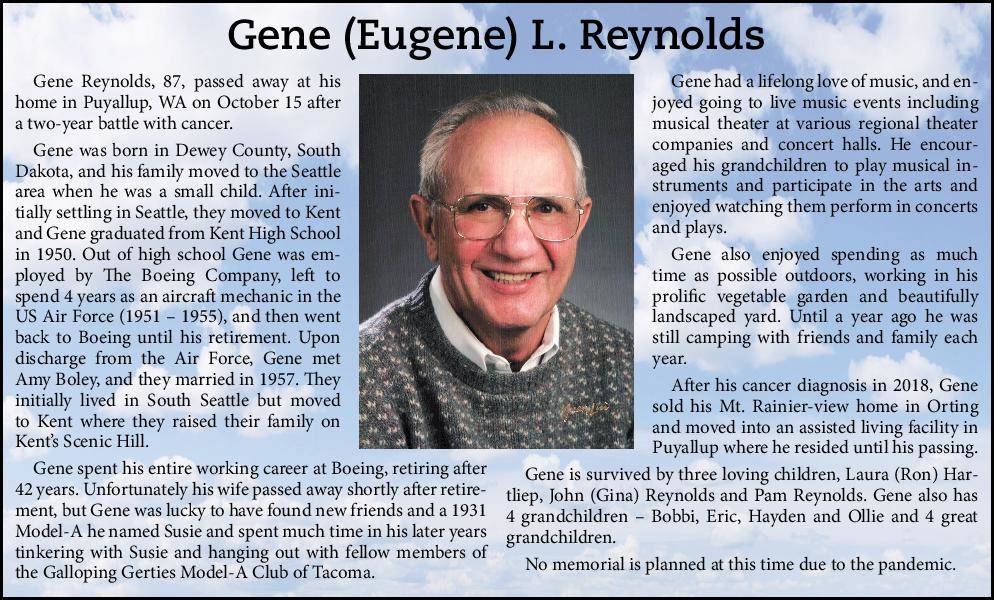 Gene (Eugene) L. Reynolds | Obituary