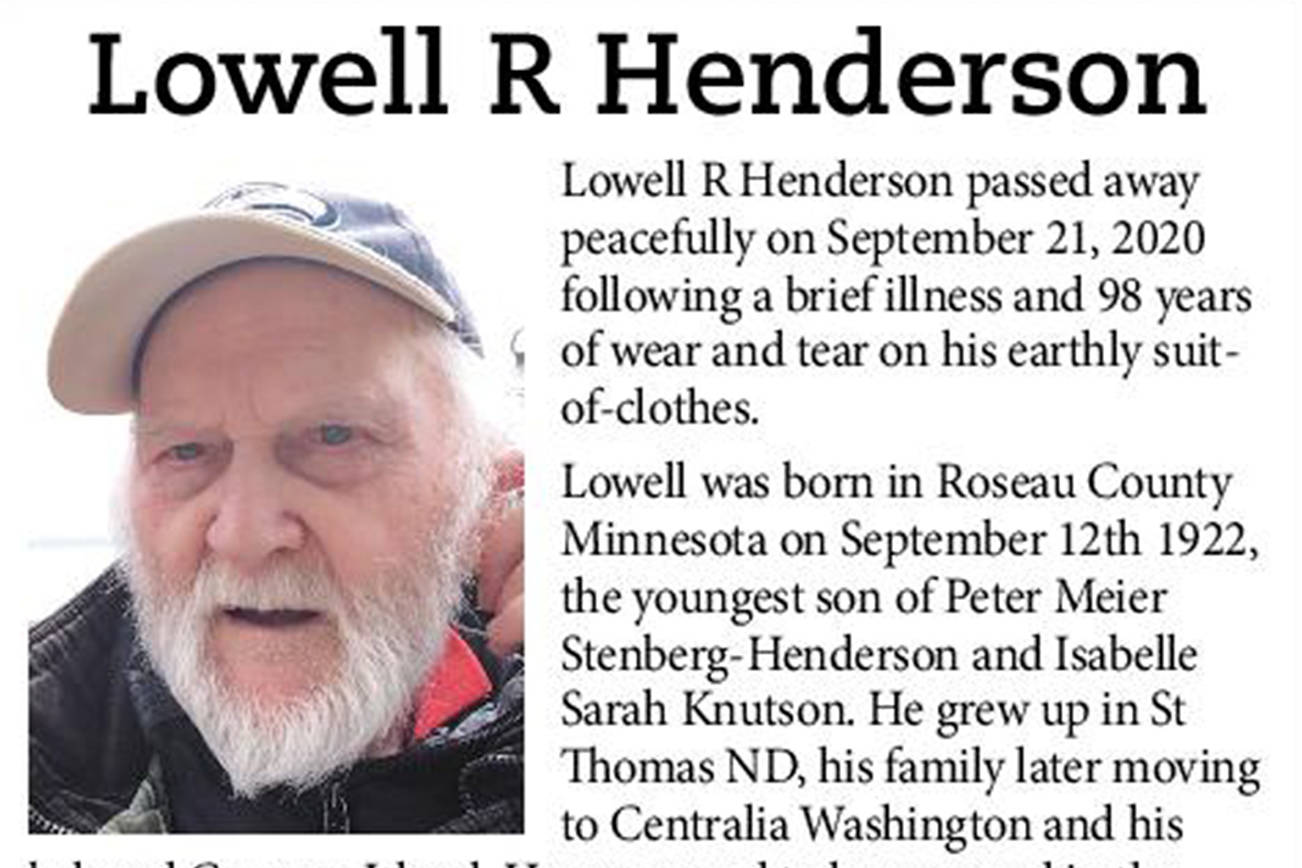Lowell R. Henderson | Obituary