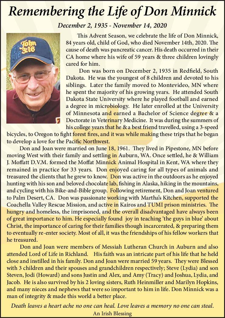 Don Minnick | Obituary