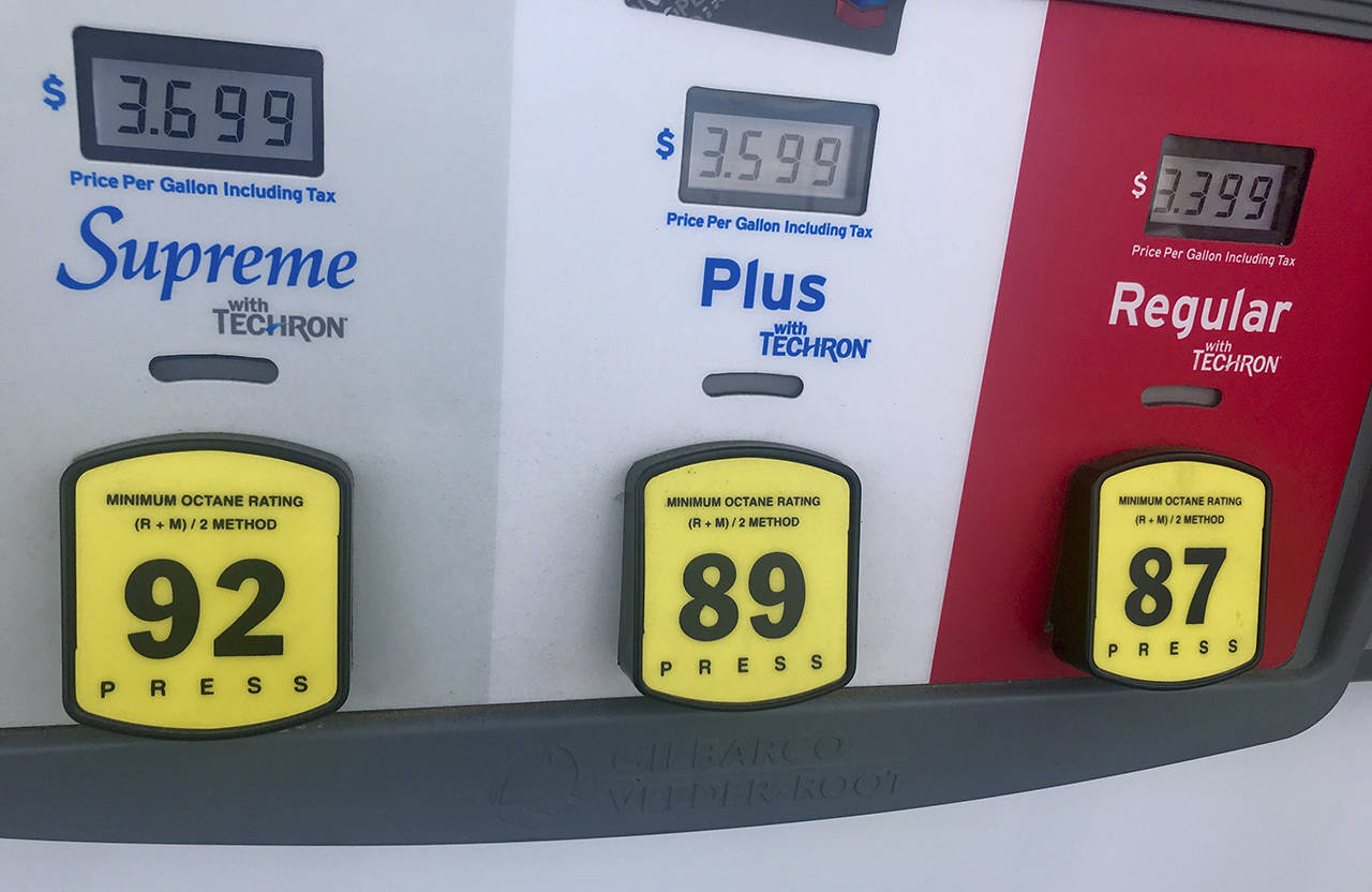 Democrats in the Washington State House are proposing to pay for transportation improvements partly by raising the gas tax by 18 cents. (Sound Publishing file photo)