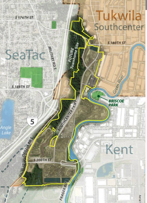Segale Properties is marketing 250 acres in Tukwila, north of Kent between South 200th Street and South 180th Street. COURTESY GRAPHIC, Segale Properties