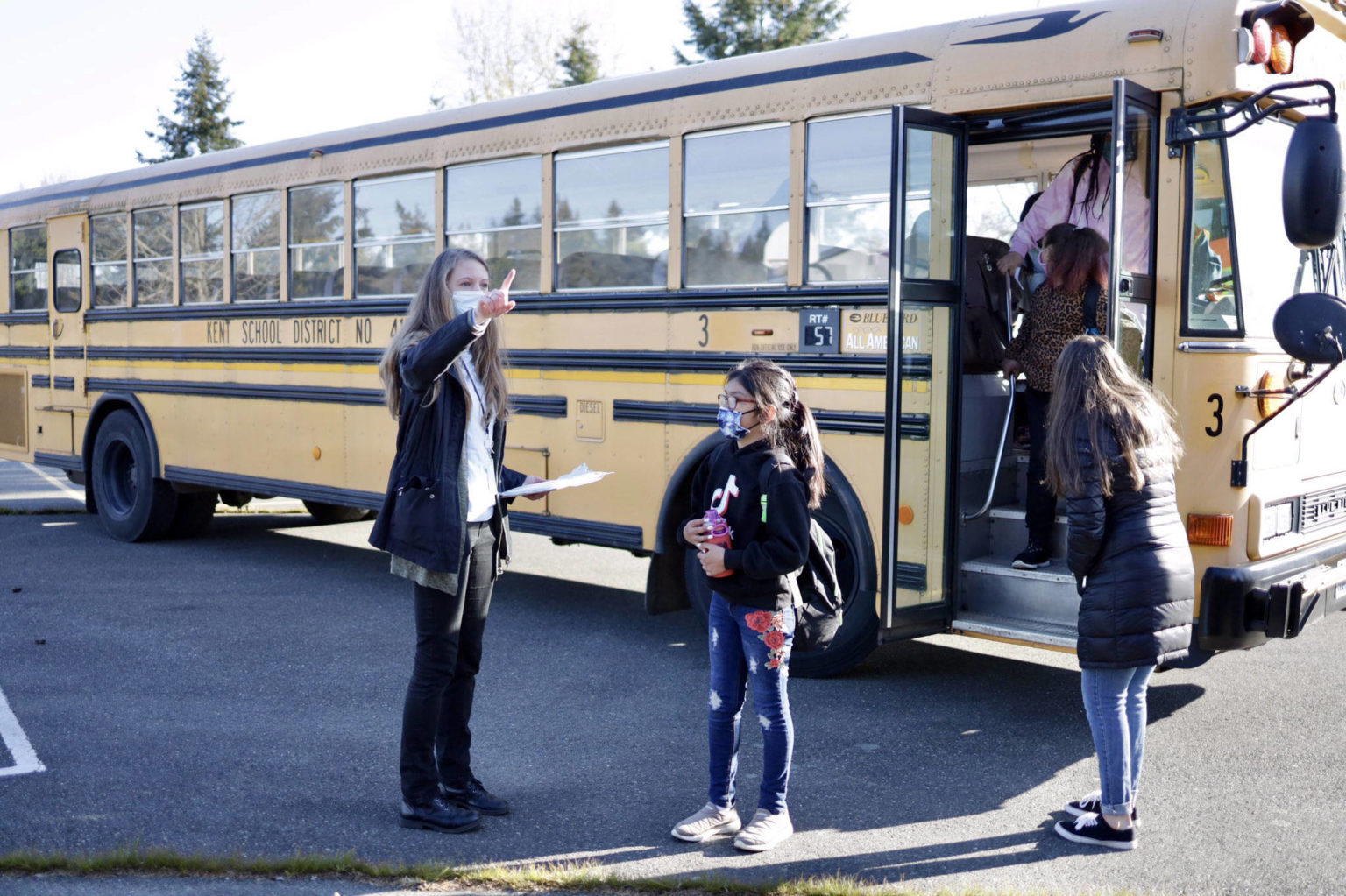 Kent School District elementary students return to buildings Photos