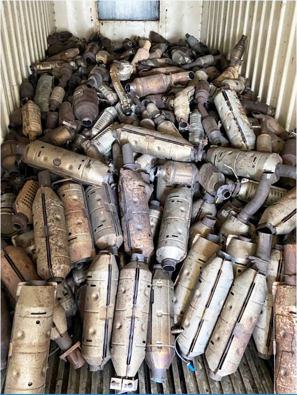 Kent Police recovered nearly 800 catalytic converters during recent arrests. COURTESY PHOTO, Kent Police