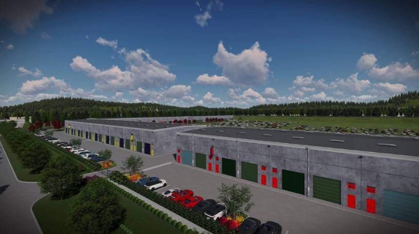 Artist rendering of the new buildings. Photo courtesy of Pacific Raceways